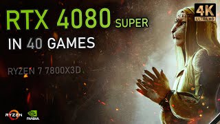 RTX 4080 Super  40 GAMES Tested at 4K  Ray Tracing DLSS 35 amp More [upl. by Nna]