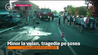 O viaţă a fost curmată de un tânăr de 17 ani care a vrut doar să braveze [upl. by Rotkiv851]