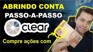 Como Abrir Conta na Corretora Clear  Na prática CORRETORACLEAR [upl. by Zoe]