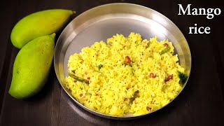 Mango rice  ಮಾವಿನಕಾಯಿ ಚಿತ್ರಾನ್ನ  Mavinakai chitranna  Ugadi recipe  Jahnavis kitchen [upl. by Westley882]