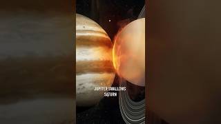 The Jupiter vs Saturnus planet jupiter shorts [upl. by Sykes77]