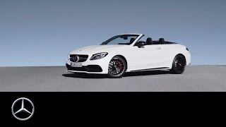 The new MercedesAMG C 63 S Cabriolet – Trailer – MercedesBenz original [upl. by Nerdna]