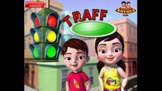 Traffic Light Song  Nursery Rhymes for Children  Infobells [upl. by Rammus]