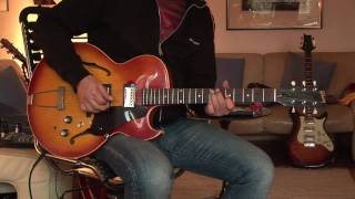 1962 Gibson ES125 TC converted to Burstbucker PAFs [upl. by Llenwad]