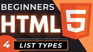 HTML Lists Tutorial  HTML5 List Types Ordered Unordered amp Description [upl. by Aliehc357]