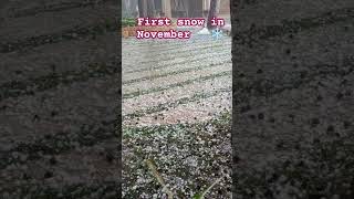 First snow in November lebanon shortvideo snow [upl. by Rog]