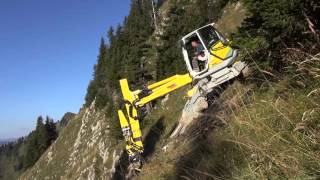 Menzi Muck M535 auf dem Stockhorn CH [upl. by Nirrol822]