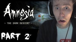 SCARY GAMES  Amnesia The Dark Descent Walkthrough Part 2 w Facecam amp Reactions [upl. by Israeli]