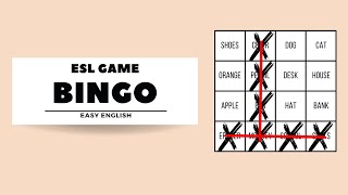 ESL Games  Bingo Classroom Game eslgames [upl. by Yllus687]