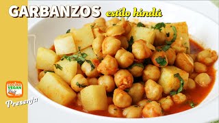 Garbanzos estilo hindú  Cocina Vegan Fácil [upl. by Duffy]