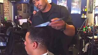 Creating a Flat to Haircut Using a Flat Top Comb [upl. by Pandora]