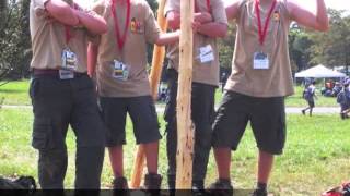 Scout Pioneering Bridge Building at the 2013 Jamboree [upl. by Esital549]