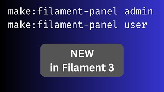 NEW in Filament 3 Multiple Panels [upl. by Cassilda]