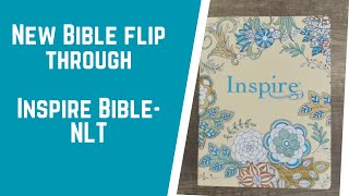 New Bible flip through  Inspire BibleNLT The Bible for Creative Journaling ISBN 1496419847 [upl. by Atalayah]