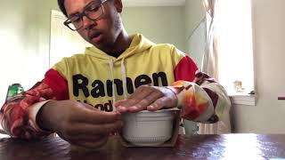 Nongshim Bowl Noodle Soup Spicy Chicken Flavor Review [upl. by Basham]