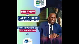 Interview du Maire de PointeàPitre Harry DURIMEL dans lédition de 13h00 de RCI du 011124 [upl. by Erma]