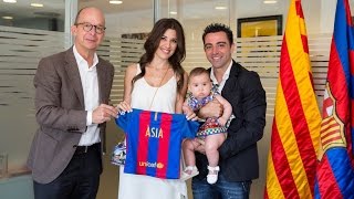 Xavi Hernández’s daughter becomes an FC Barcelona member [upl. by Jayson512]