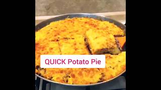 QUICK Potato Pie  CASSEROLE recipe [upl. by Zanas]