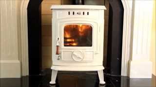 Henley Aran Multifuel Stove in Cream Enamel [upl. by Dagall]