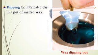 wax pattern dipping pot قدر الغمس لتشميع التيجان [upl. by Sosna326]