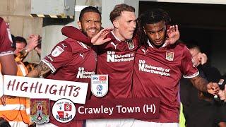 HIGHLIGHTS Northampton Town 3 Crawley Town 0 [upl. by Lenssen856]