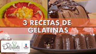 3 Recetas de gelatinas  Cocina Delirante [upl. by Teragram830]