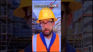 Part 85  work smarter not harde👷💡💯 workers work smart construction job viralvideo shorts [upl. by Rehteh]