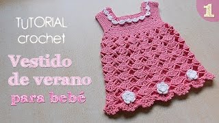 Como tejer vestido a crochet para bebe 12 [upl. by Wolfson]