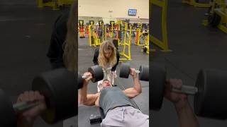 When you lift with your Girl instead of your Gymbro trendingshorts gym workout comedy fitness [upl. by Norvol743]