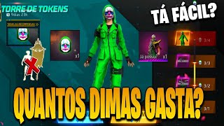 PEGANDO TOP CRIMINAL VERDE TORRE DE TOKENS FREE FIRE NOVO EVENTO FF  NOVIDADES FREE FIRE [upl. by Hanson]