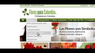 Flores para Colombia Cómo enviar flores desde FloresparaColombiaCom en menos de 3 minutos [upl. by Yerggoeg]