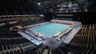 Belgrade 2016  Pool installation for European Water Polo Championships [upl. by Troth]