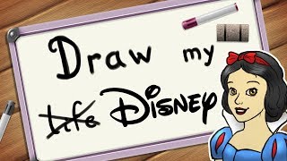 Draw my life Disney  Blanche Neige nous dessine sa vie [upl. by Tnarg822]