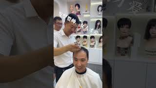 wig replacement hairline repair custom wig customhairline customline barbershop hair haircut [upl. by Kennie]