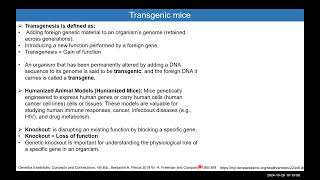 Module 12 Genetic Engineering and Transgenics 1 [upl. by Lyford]