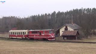 Odbočka Kanclov u Jindřichova Hradce trať 225 a 229 [upl. by Palumbo]