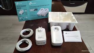 TP Link TLPA8030P AV1300 3Port Gigabit Powerline Starter Kit Unboxing [upl. by Oirotciv852]