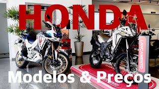 Todas as Motos da Honda e seus Preços na Concessionária Março de 2024 [upl. by Jim]