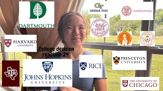 COLLEGE DECISION REACTIONS 2024  ivies and more [upl. by Schweiker]