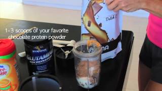 Healthy Recipe Reeses Pieces Chocolate Shake [upl. by Gavrah]