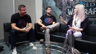 Battle for Azeroth Developer Interview w Alex Afrasiabi amp Chris Robinson  Blizzcon 17  TradeChat [upl. by Ire]