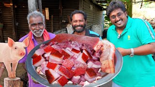 PORK FRY VILLAGE STYLE COOKING  TASTY PORK RECIPE  கிராமத்து பன்றிகறி வறுவல்  PORK CURRY  MEIPIX [upl. by Rofotsirk]