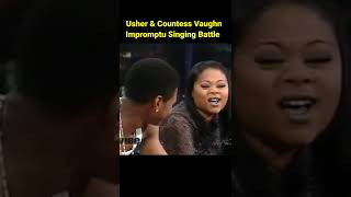 When Usher and Countess Vaughn Had a Singing Battle During An Interview shorts throwback [upl. by Nylyoj]