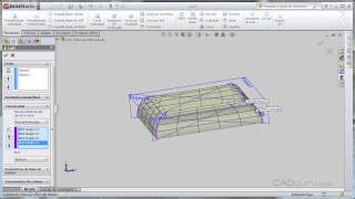 Fazendo o Sólido da Almofada de uma Cadeira com o SolidWorks 2011  Aula 13  cadguru [upl. by Inar]