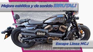 Escape Linea MCJ para la Sportster S 1250 ¡CAMBIO RADICAL 😱 [upl. by Aleciram]