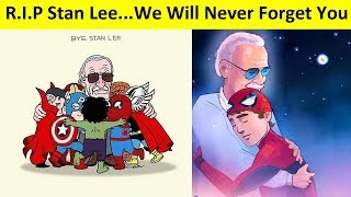 Goodbye Stan Lee Best Of Fans Tribute Arts All Over The World [upl. by Rumery588]