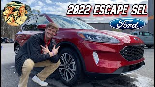 2022 FORD ESCAPE SEL LUXURY COMPACT SPORT UTILITY VEHICLE Walkaround Startup amp Interior [upl. by Regan]