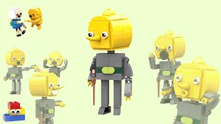 LEGO Adventure Time quotBlock Headquot Lemongrab Tutorial [upl. by Yvad]