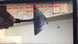 Tuto enduit de finition taloché lissé hydrofuge étanche pour mur de piscine [upl. by Aihppa]