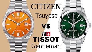 Citizen Tsuyosa vs Tissot Gentleman Silicium [upl. by Meelak615]